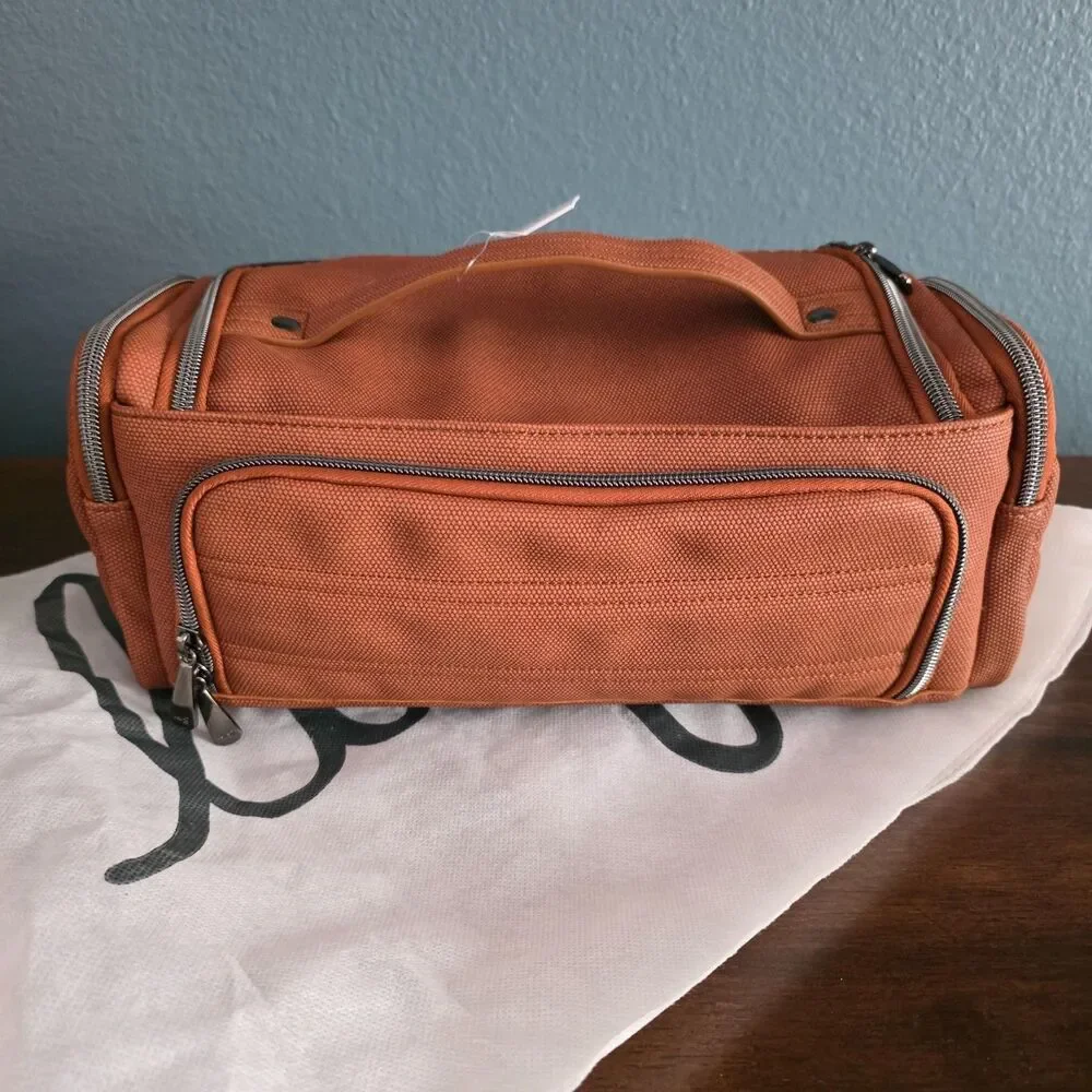 NWT lug Trolley Cosmetic Travel Case Copper W/ Animal Stripes Cosmetic Case